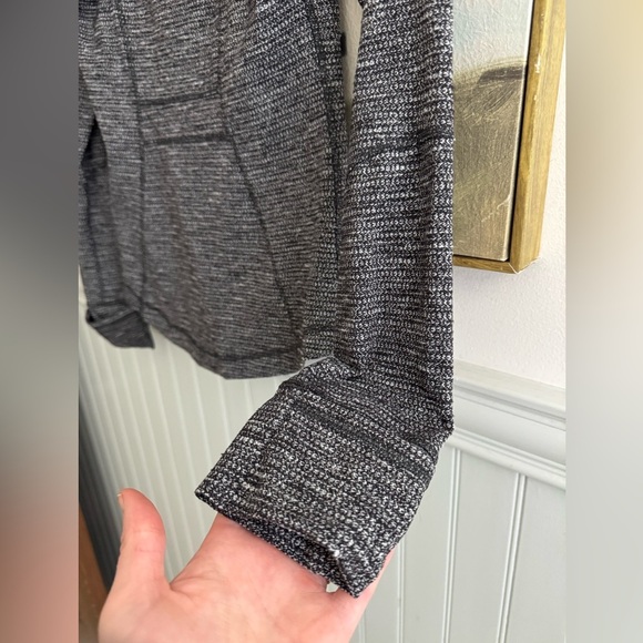 LULULEMON Define Jacket Coco Pique Black White Luon Size 6 - Picture 9 of 9